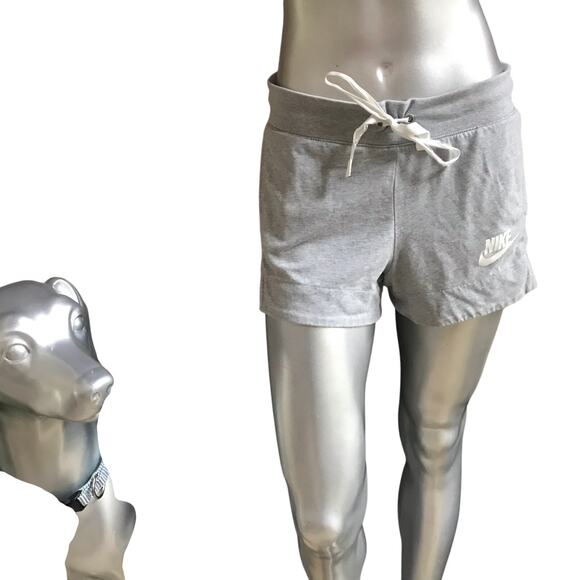 Nike Gray Pull-on Lounge Shorts Women’s Size M - Picture 1 of 7